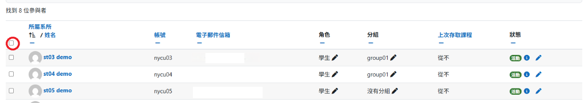 成員列表